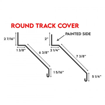 Low Rib Trims - Round Door Track Double