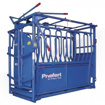 Cattle Chutes, Head Gates, & Working Systems - PRIEFERT SQUEEZE CHUTE S01 W/91 HEADGATE
